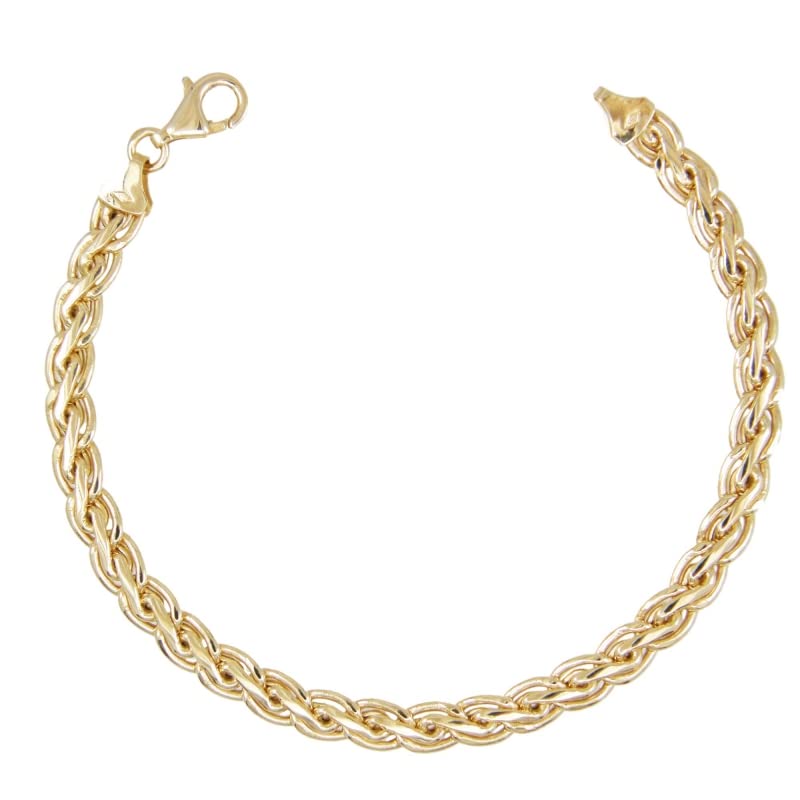 L'Atelier d'Azur - Bracelet Femme Or Jaune - Maille Palmier