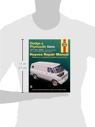 Dodge Tradesman, Sportsman & Plymouth Voyager Full-size in-line 6, V6 & V8 Vans (71-03) Haynes Repair Manual (Does not include information specific to CNG models) (Haynes Manuals) - Image 3