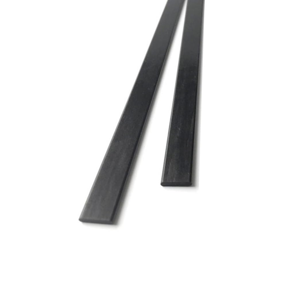 10 fogli in fibra di carbonio, lunghezza 1000 mm, strisce(10pcs 0.6x3x1000mm)