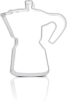 Vista 1 de CAFECITO Moka Pot Cookie Cutter Set 2-Piece Stainless Steel Cookie Cutters Food-Grade Espresso Coffee Maker Mold Greca Cookie Cutter for