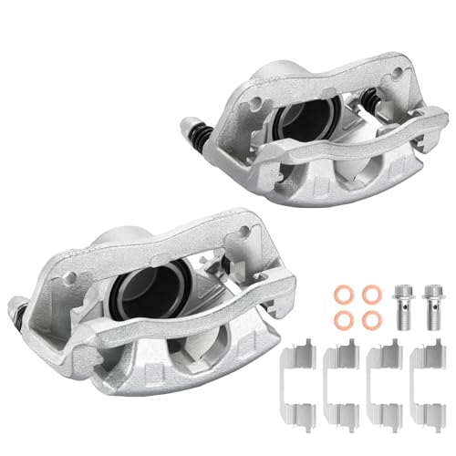 Image of Front Brake Caliper Assembly Replaces for 19B2660 19B2661, Compatible with Acura ILX 2013-2015 1.5L 2.0L 2.4L, Compatible with Honda Accord 2003-2017 2.4L, for Civic 2016-2021 1.5L 2.0L