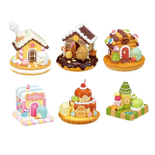 Re-Ment Sumikko gurashi Candy House Blind Box - Includes 1 of 6 Collectible Mini Figurines - Fun and Versatile Decoration