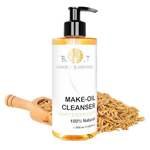 B.O.T Cosmetic & Wellness Wodoodporny Olejek do Demakijażu 100% Naturalny, Oczyszczający i Nawilżający, Usuwa Brud i Zanieczyszczenia ze Skóry w Jednym Kroku - 500 ml