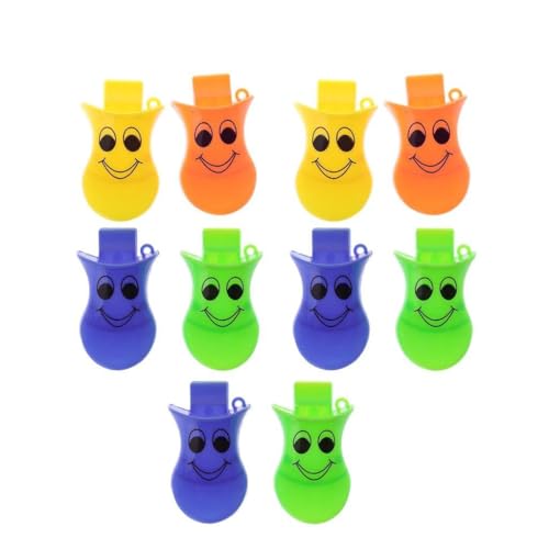 10 silbatos deportivos multicolor para árbitros y animación miniatura 1