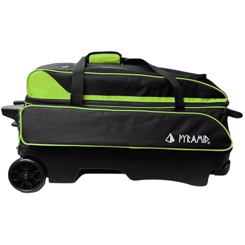 Pyramid Prime Triple Roller Bowling Bag (Black/Lime Green) by Pyramid - Image 2