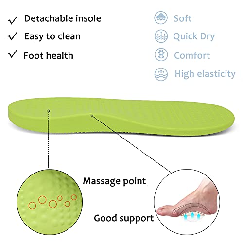 Image of ChayChax Men's and Women's Arch Support Clogs Garden Shoes Slip-on Outdoor Beach Water Sandals with Removable Cushion Footbed