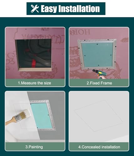 Escotilla de inspección de paneles de yeso pintable y panel de puerta de acceso empotrado 7