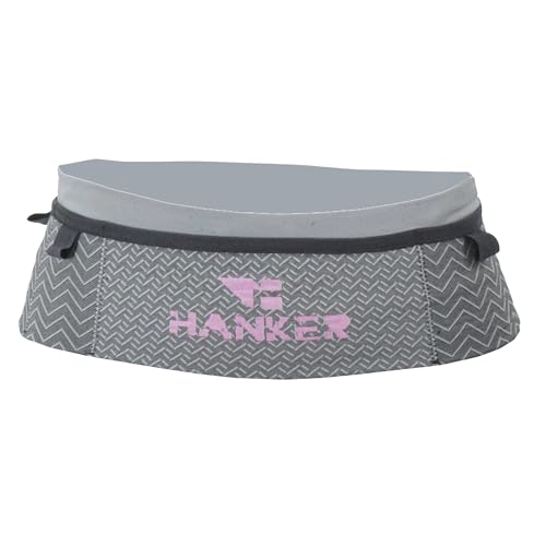 HANKER Riñonera Running Deportiva Unisex - Cinturón Porta Móvil, Geles, Llaves y Botella 500 ml - Ideal para Correr, Trail, Gimnasio y Ciclismo