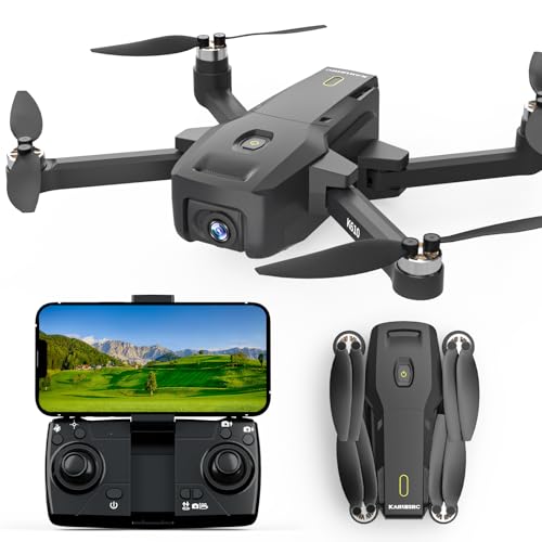 Karuisrc Drono GPS con Fotocamera 4k Professionale Adulti Principianti,Drone quadricottero