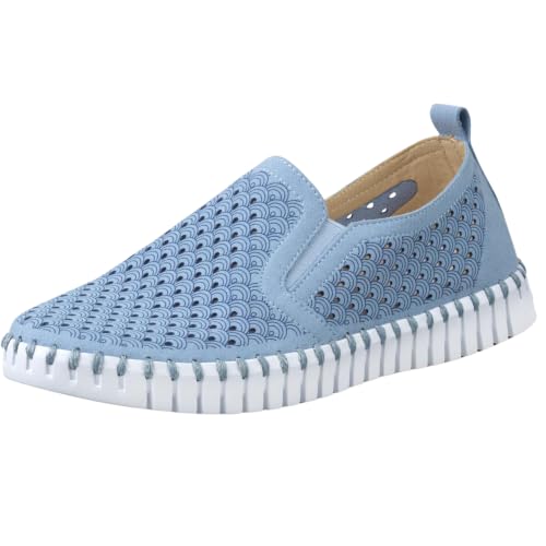 Image of Ilse Jacobsen HORNBAEK Women's Tulip Slip-On Flat | Elastic Side Panels | Lightweight Flexible Comfort.