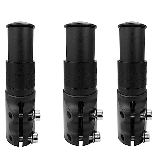 Riser de guidon de vélo universel en alliage d'aluminium noir 124mm