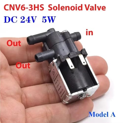Micro vanne solénoïde 12V DC 2-position 3-way pour contrôle de flux d'eau - 7