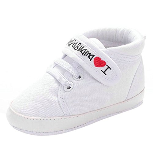 BOBORA Baskets Bébé, Chaussures en Coton de Prefactrices pour Bébé Fille Garçon 0-6, 6-12, 12-18Mois