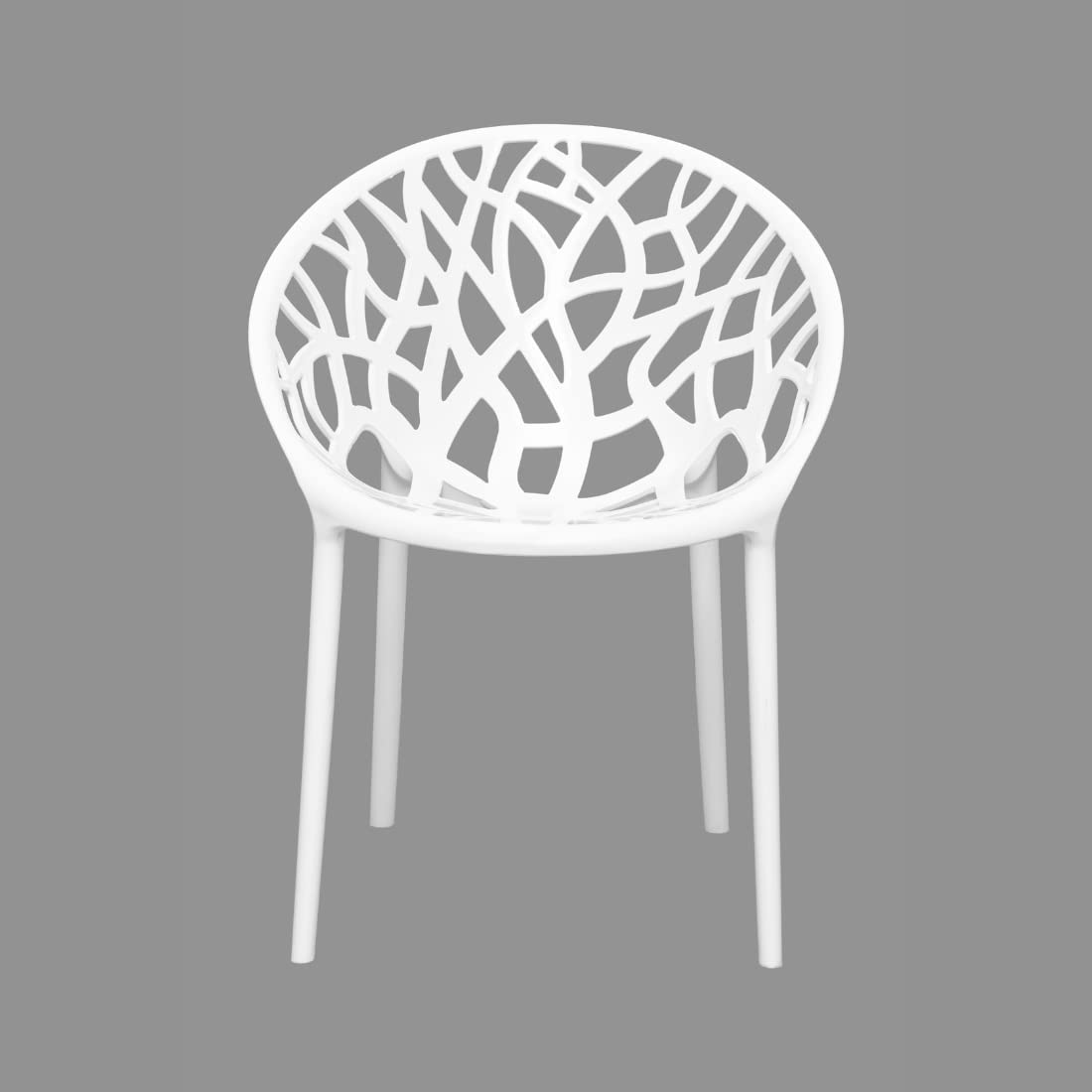 ITALICA Oxy Plastic Chair for Home, Office, Living Room/Glossy Finish Crystal Design Plastic Outdoor Chair/Patio Chairs for Balcony | Suitable for Indoor & Outdoor (5106, White, Set of 1, BN)-image-35