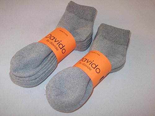 davido Diabetic Mens Socks ankle/quarter made in Italy 100% cotton 6 pairs2
