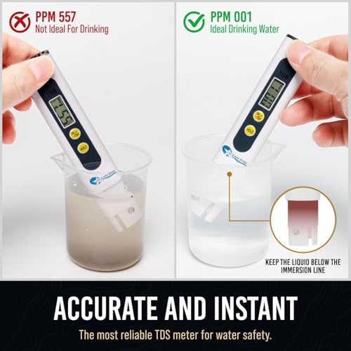 Image of OCEAN STAR TECHNOLOGIES TDS Meter Digital Water Tester - Accurate Water Tester for Drinking Water | 0-9990 PPM Meter - 1s Water Quality Tester - for Hydroponics, Household Drinking, and Aquarium