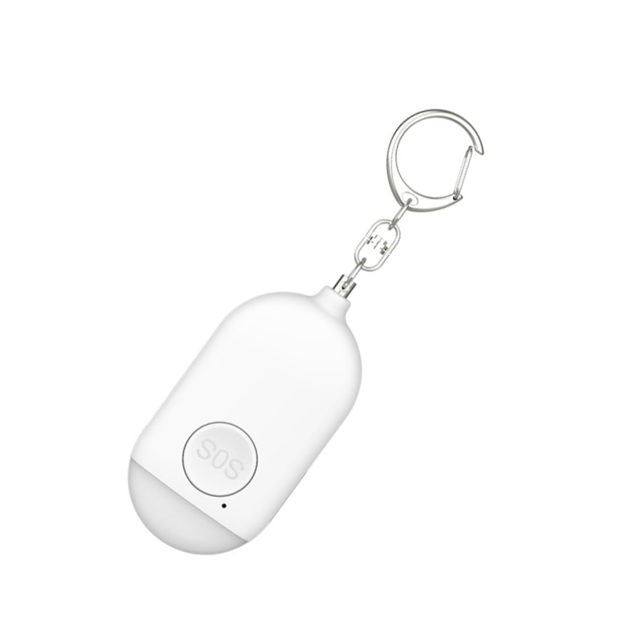 Gadpiparty 3pièces Alarme De Sécurité Dispositif Compact Et pour Joggeurs Et Personnes Seules Blanc