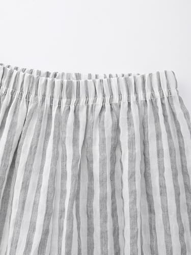 Image of BINIDUCKLING Toddler Pull Up Loose Gingham Girls Pants