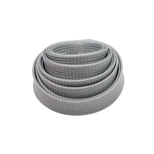 Gaine serpent grise en PET de 4mm contre l'usure des fils électriques