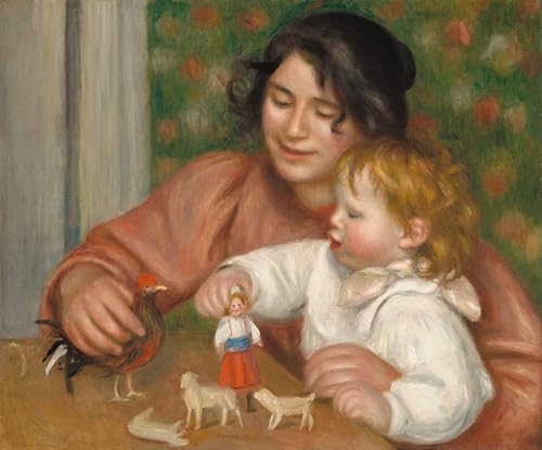 Impression Tableaux Graffiti Art Mural Renoir l'enfant de qualité musée en toile tendue