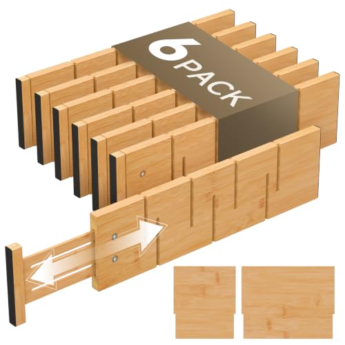 Deep-Drawer-Dividers-For-ClothesExpandable-Drawer-Organizer-6-Long Deep Drawer Dividers For Clothes,Expandable Drawer Organizer (6, Long) - Image 1