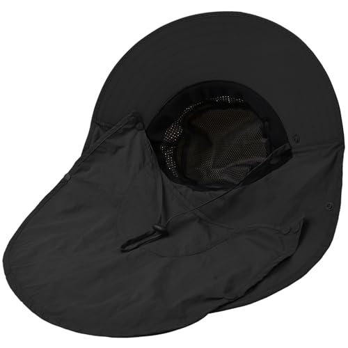 Image of Sun Hat for Men Women with Neck Flap,UPF 50+ UV Protection Fishing Hat