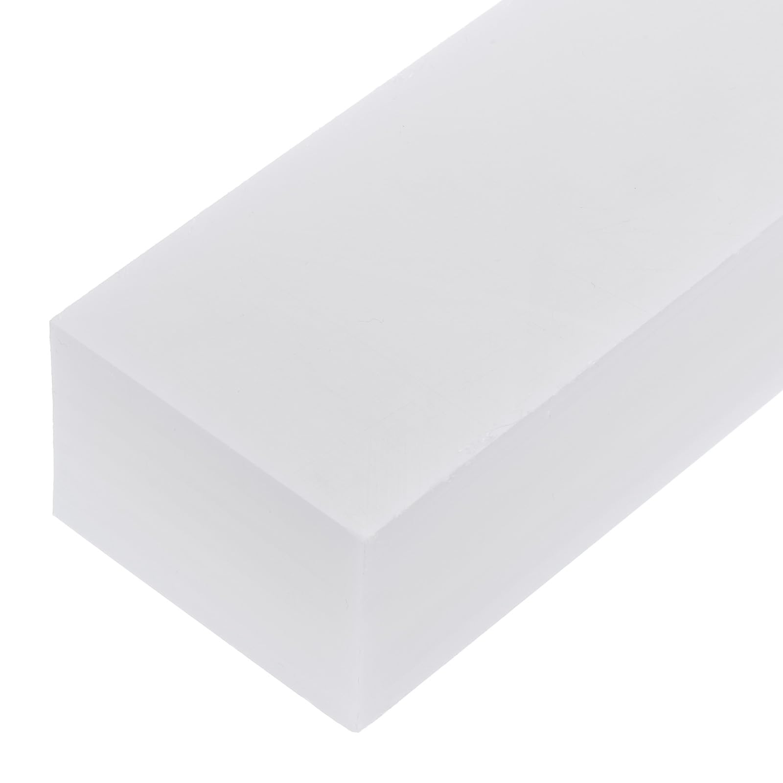 Rebower 305 x 76 x 50mm HDPE Plastic Sheet, High Density Polyethylene Sheet Cutting Board White Solid Block, [for Marine, DIY, Home Floor]