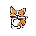 Produktbild Cartoon Messer Stickerei Tuch Aufkleber DIY Corgi Tape Rücken Kleber Patch Aufkleber Kreative Welpen Druck Aufkleber Niedlich Tier Rücken Kleber Patch Geeignet für Jacke Rucksack