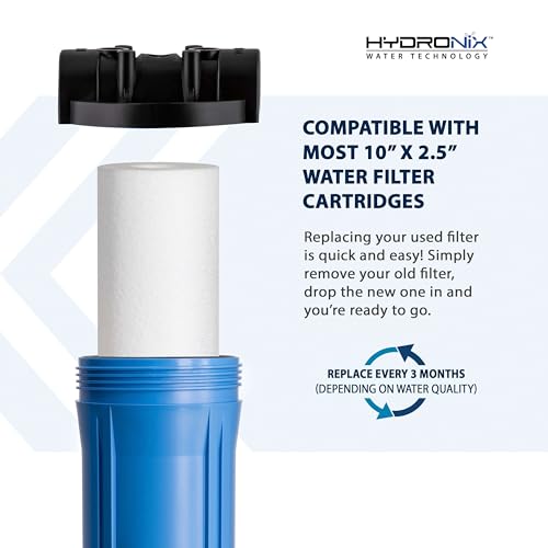 Filtro de sedimento Hydronix SDC-25, evite obstrucciones con este cartucho NSF de 5 micrones 6