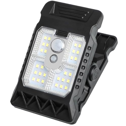3 modos de iluminación en luces solares con clip y sensor para exterior de jardín