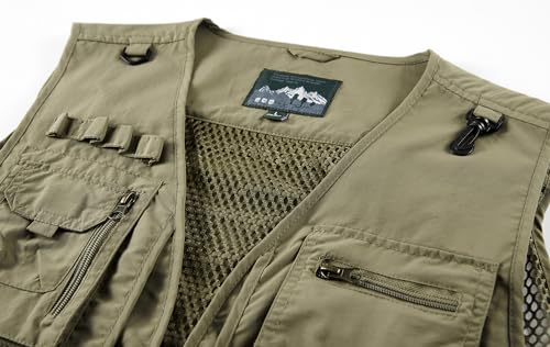 Men's Outdoor Fishing Work Safari Travel Photo Cargo Vest Outdoor Fishing Vest3
