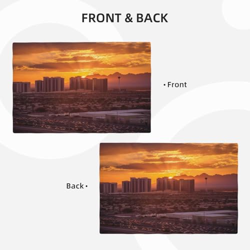 Set de table Las Vegas Sunset en lin premium résistant aux taches