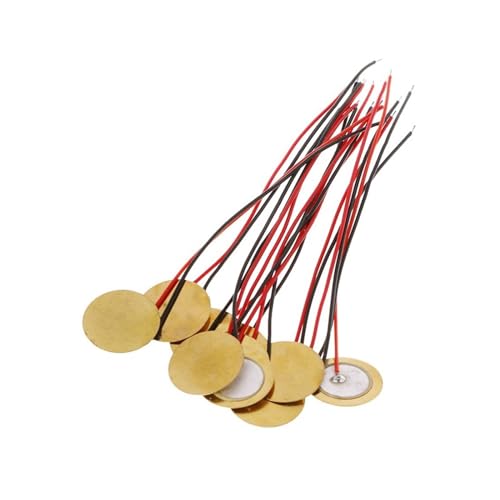 20PCS 15mm Piezoelectric Piezo Ceramic Wafer Plate Sounder Sensor with Wire Piezo buzzers