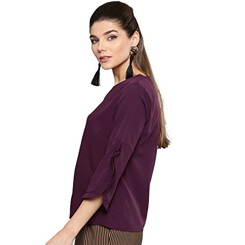 Image of Harpa Women V-Neck Solid Top