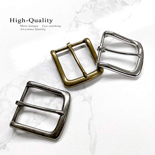 Simple Metal Buckle Single Prong Square Belt Buckle Width 1 1/2" (38 Mm) (Brass) #TOP5