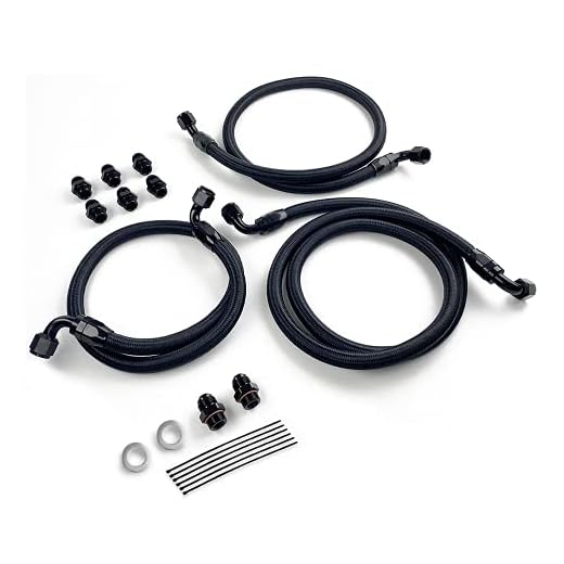 SPELAB 10AN Upgraded Transmission Cooler Hose Line Fitting Kit Compatible with Chevrolet/GMC 6.6L Duramax (LLY/LBZ/LMM) 2006-2010