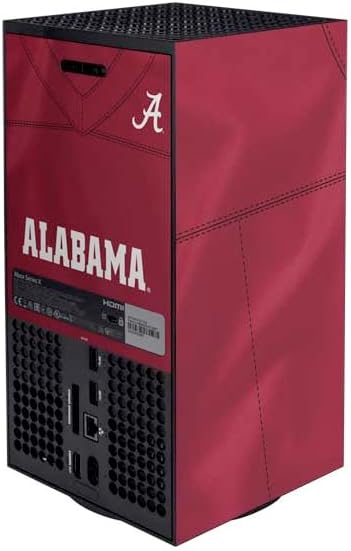 Vista 34 de Skinit Decal Gaming Skin Compatible with Xbox Series X Bundle - Officially Licensed University of Alabama Roll Tide Roll Design