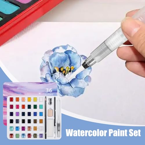 Peintures à l'eau et set aquarelle multi couleurs pour projets artistiques en extérieur
