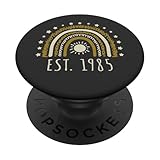Photo Gallery design est 1985 retro rainbow fondato 1985 compleanno popsockets popgrip intercambiabile Photo Gallery design est 1985 retro rainbow fondato 1985 compleanno popsockets popgrip intercambiabile