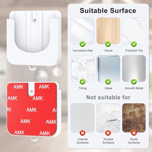 Image of 2 Pack Self Adhesive Wall Mount Bracket for Tapo Indoor Security Camera C100 /C101 /C110 /C111 /Kasa Smart Security Camera EC60 /KC400 /KC100 /KC105 No Drilling Wall Mount Bracket for TP-Link Camera