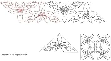 194 Star Flower Pantograph with Blocks