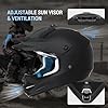 ROOZO Youth Dirt Bike Helmet DOT Certified - Full Face Motorcycle Helmet for Off-Road, ATV, Street Riding, Includes Adjustable Goggles & Protective Gloves #2