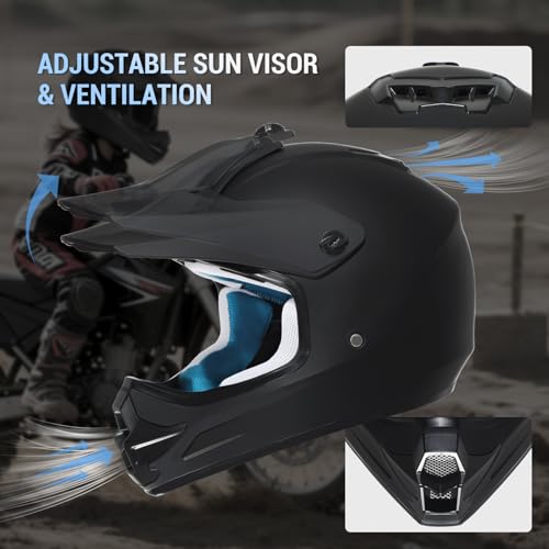 Youth Dirt Bike Helmet DOT Certified – Full Face Motorcycle