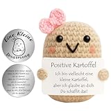 Pocket Hug Positive Patata, Personalizados Peluche Decoracion, Hecho a Mano Mini Patata, Peluche Motivador de Crochet, Regalo De Actualidad, Buena Recuperación, Regalo De La Escuela, Colega