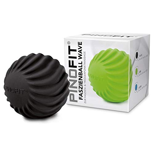 pinofit Fascia Ball Wave – Para automassagem e tratamento do tecido conjuntivo, cores diferentes Trend, preto