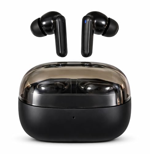 Image of Wave Truly Wireless Earbuds with 40H of Playtime, Quad Mic with ENC, Instacharge, 13Mm Driver, Low Latency, BT V5.2 (Black)
