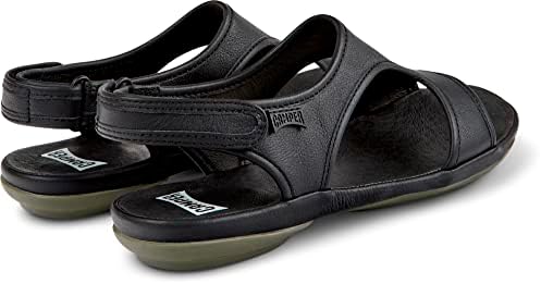 Camper Women's T-Bar Flat Sandal, Black, 5 | Image 3