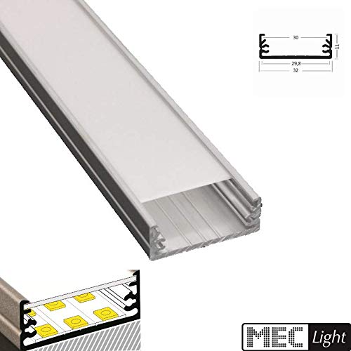 Alu-stair - Profilo in alluminio per strisce LED - forma rotonda