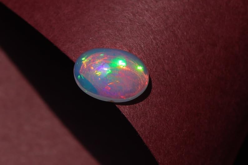 Cabochon opale éthiopienne naturelle multi feu pour faire bijoux - 3