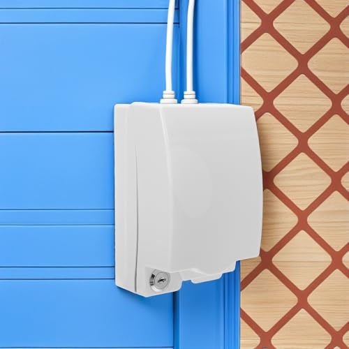 Cubierta para Enchufe de Pared Tipo 86 de plástico blanco para baño 8